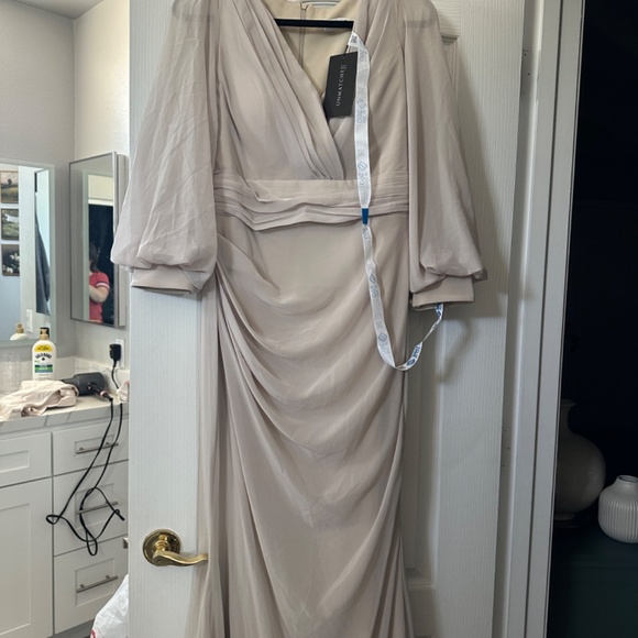 New with tags beige formal  gown “Nancy” from Unmatched byu - Picture 8 of 9